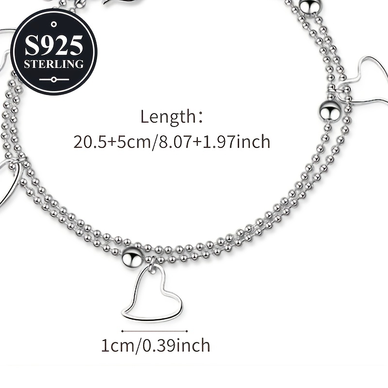 Women's Heart Anklet, Exquisite Gift for Best Friend